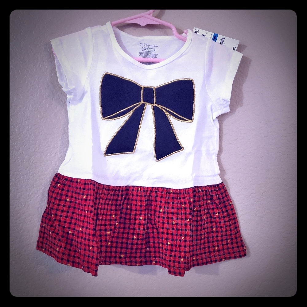 Black bow peplum top